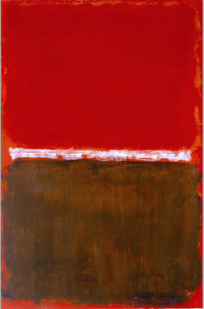 picture for Mark Rothko. Untitled, 1969, Acrylic on paper mounted on panel, 40 × 26-1/2 in (101.6 × 67.3 cm). Artworks on paper by Mark Rothko Copyright © 2020 by Kate Rothko Prizel and Christopher Rothko.