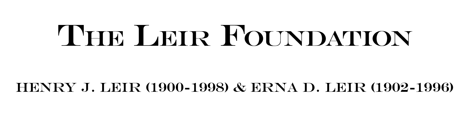 The Leir Foundation logo